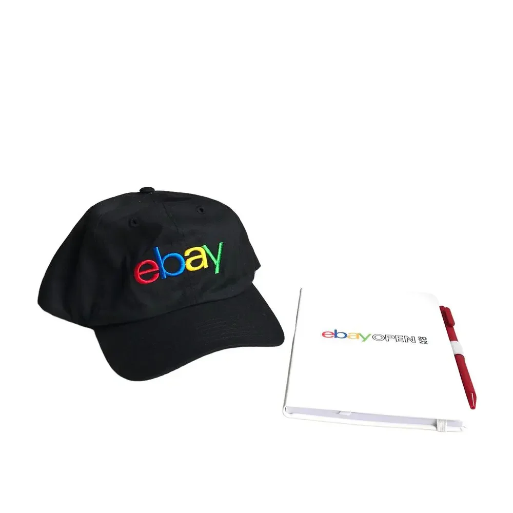 eBay Open 2022 Swag Set Baseball Hat Pen Notebook Ball Cap